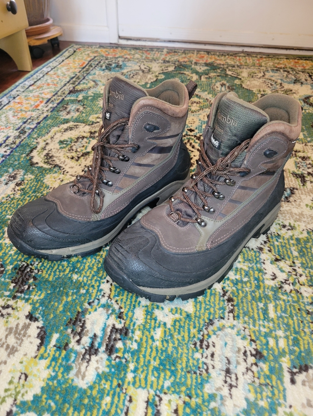Columbia Bugaboot Brown Thinsulate 200G Hiking Winter Snow Boots, Size Mens 13